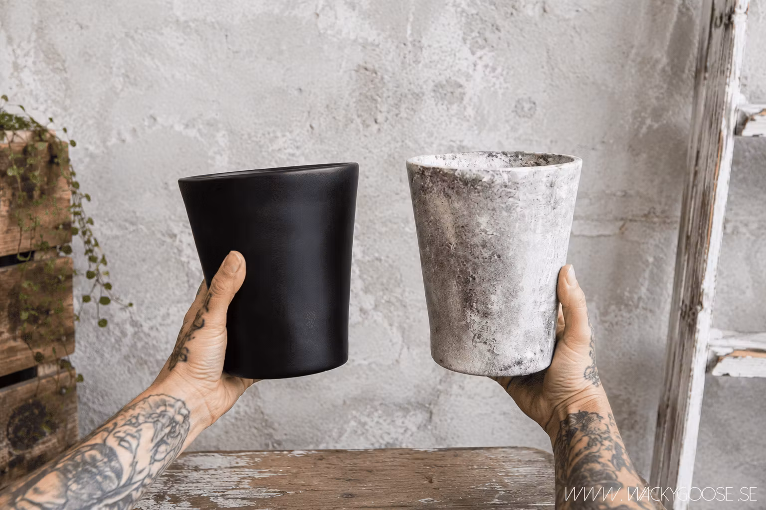 DIY Chalkpaint: Dutta fram en betong-look!