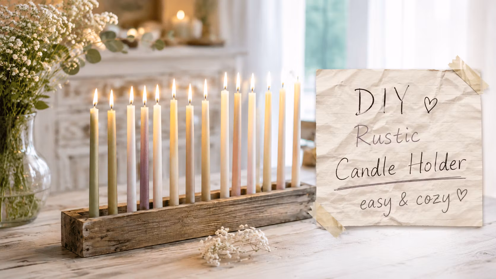 DIY: Gör din egen ljusstake i drivveds-look