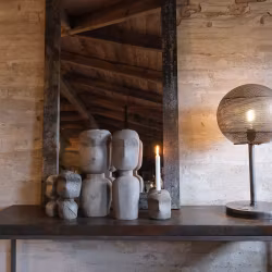 Skulptur av cement och lera, 18cm