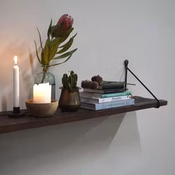 Hylla av återanvänt trä, 70cm