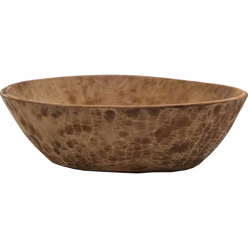 Handgord, vintage träskål, Ø35cm