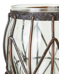 Vas i glas och metall, 34cm