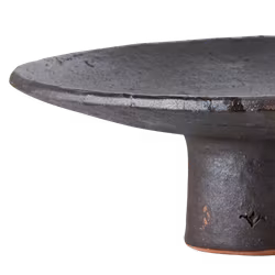 Handgjort Fat på fot 33cm, Svart