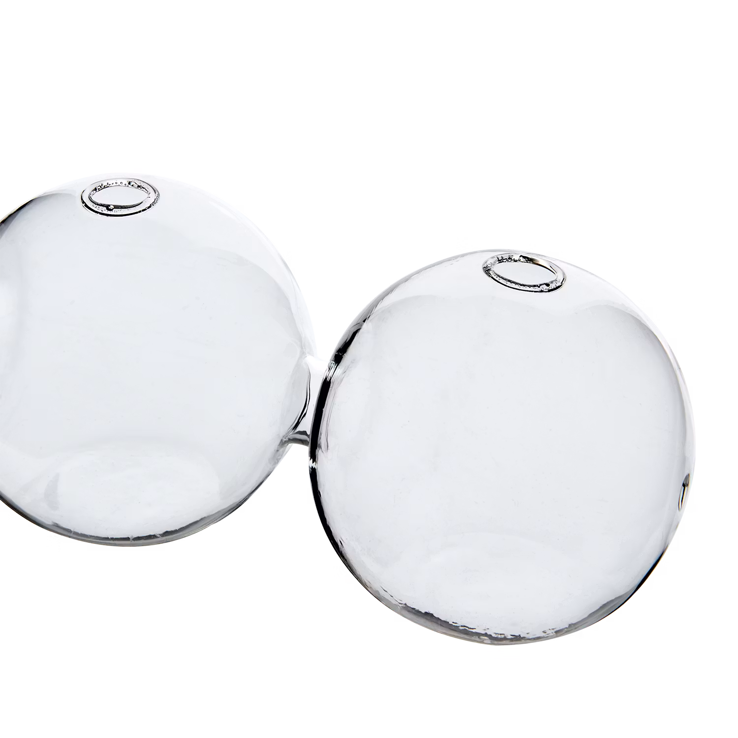 Munblåst vas 3 bubblor, 22cm
