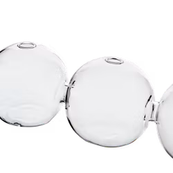 Munblåst vas med 5 bubblor