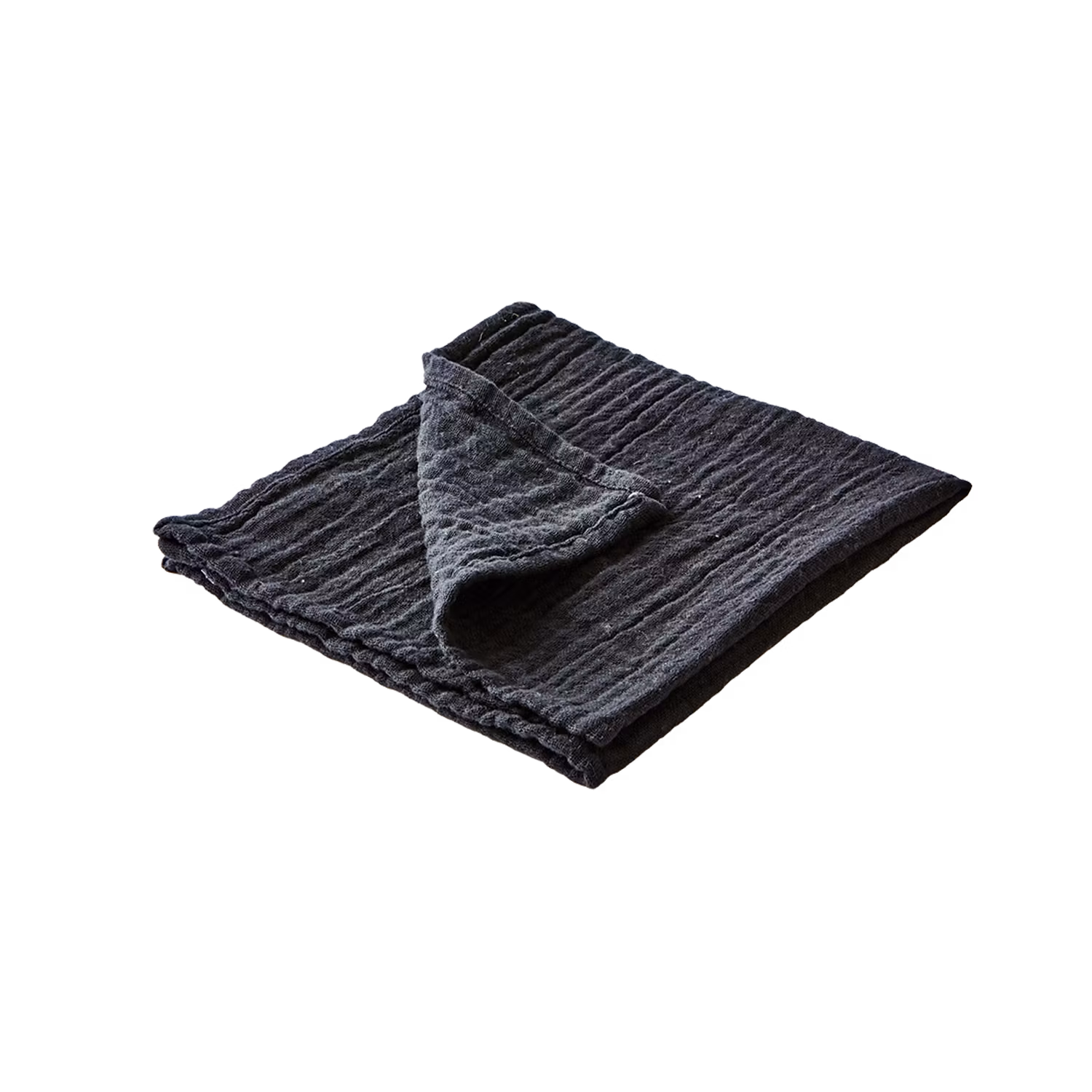 Servett 100% bomull, Svart, 4-pack