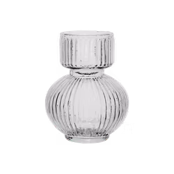 Munblåst Vas, Ø10cm, Klar