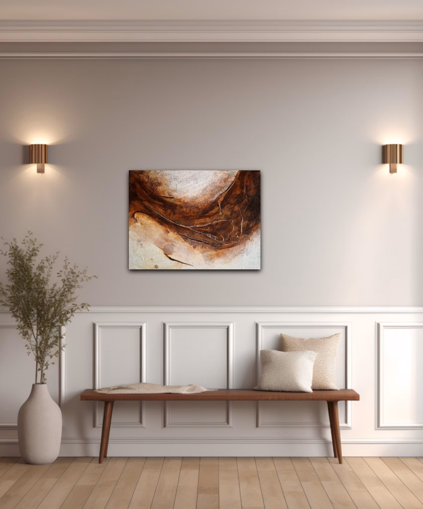 "Devine Flood" - Original painting, 42x30cm
