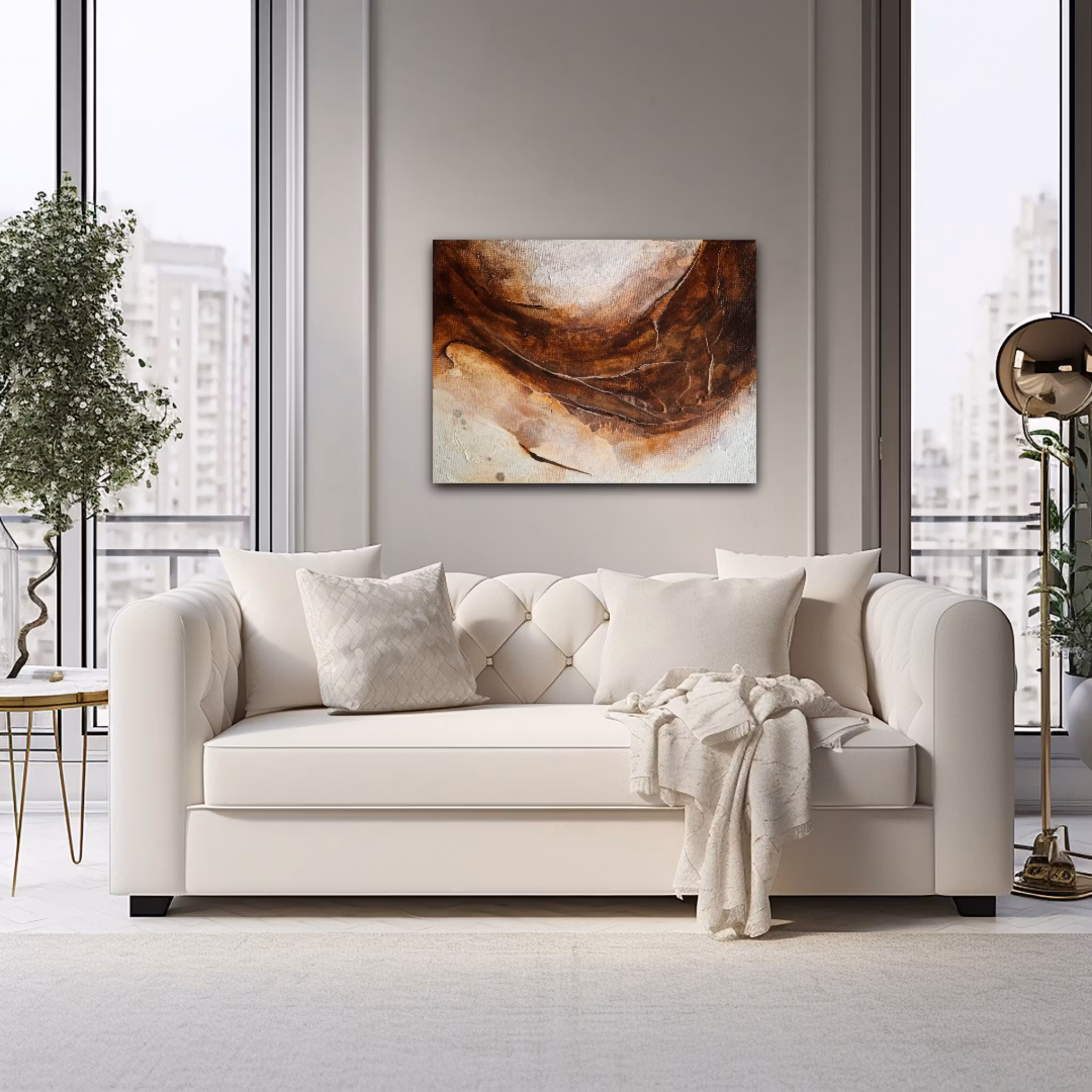 "Devine Flood" - Original painting, 42x30cm