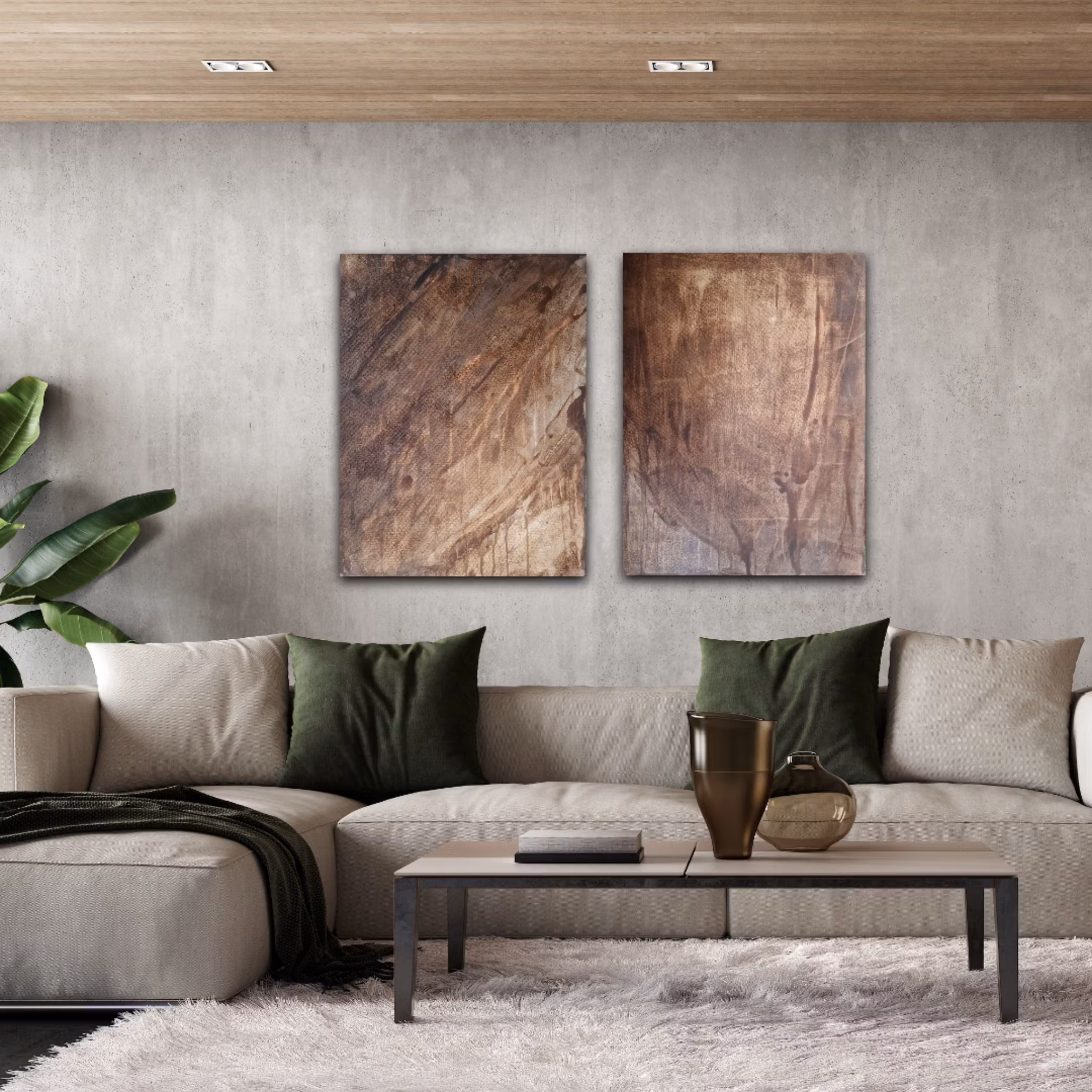 "Smooth Clay" - Original painting, 80x60cm