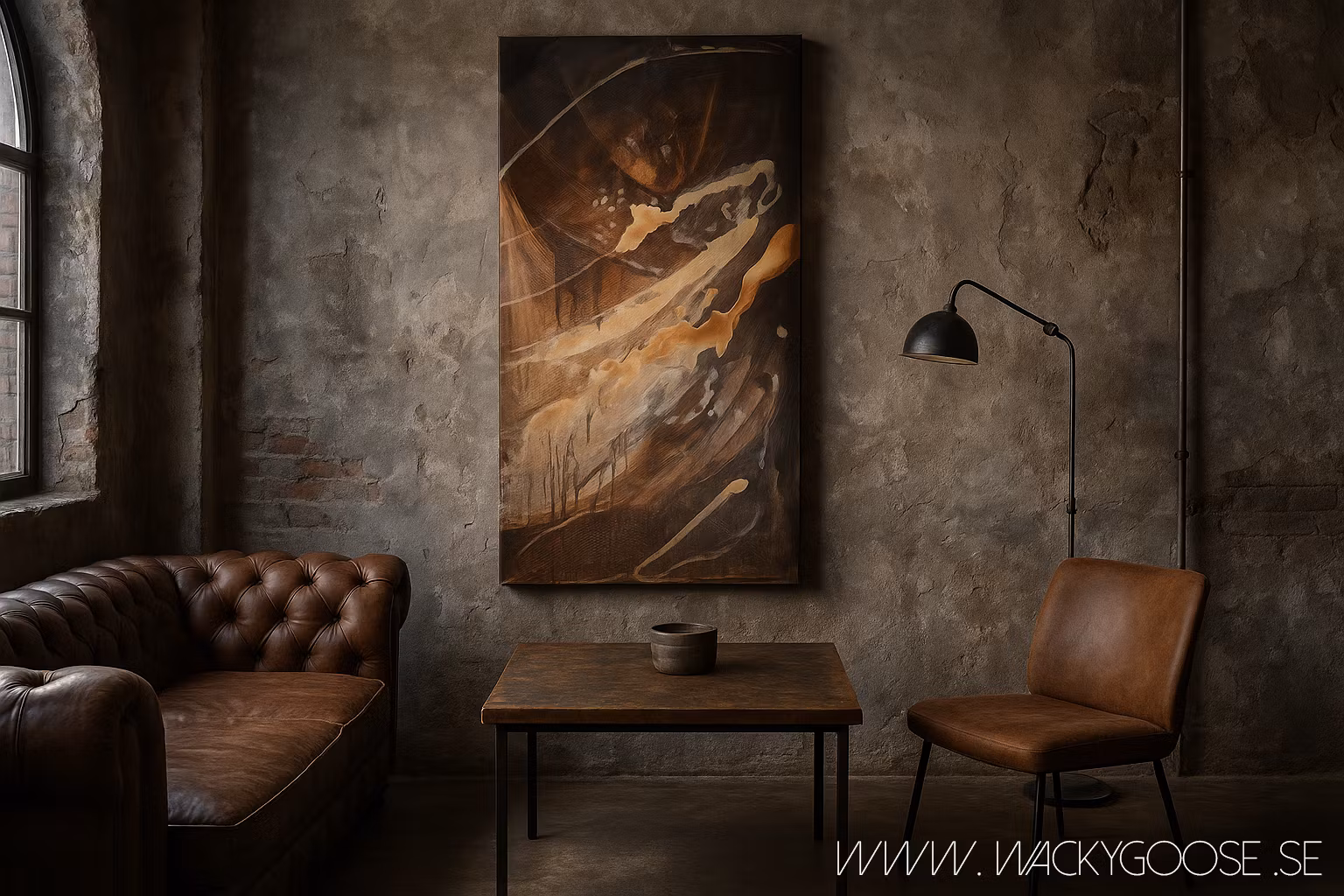 "Muddy Storm" - Original painting, 120x57cm
