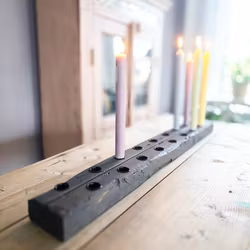 Rustik ljusstake, 17 ljus