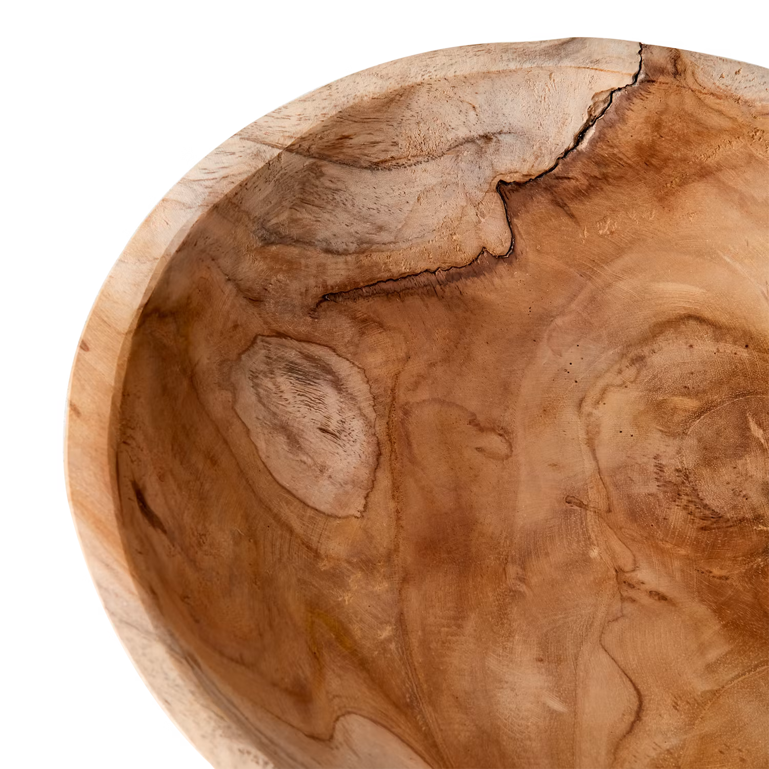 Skål av Teakrot, Natur, ~Ø25