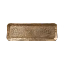 Vackert dekorationsfat, 60x21cm, Mässingfärgad