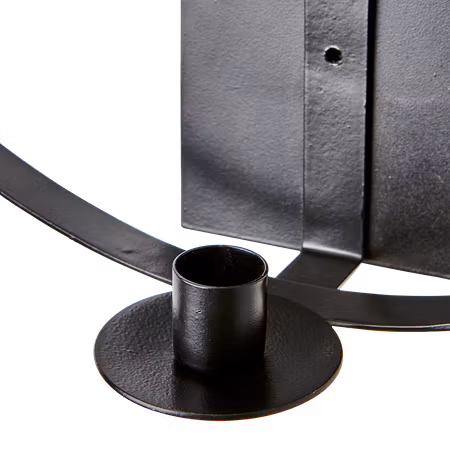 Väggljusstake Ø40cm, Svart