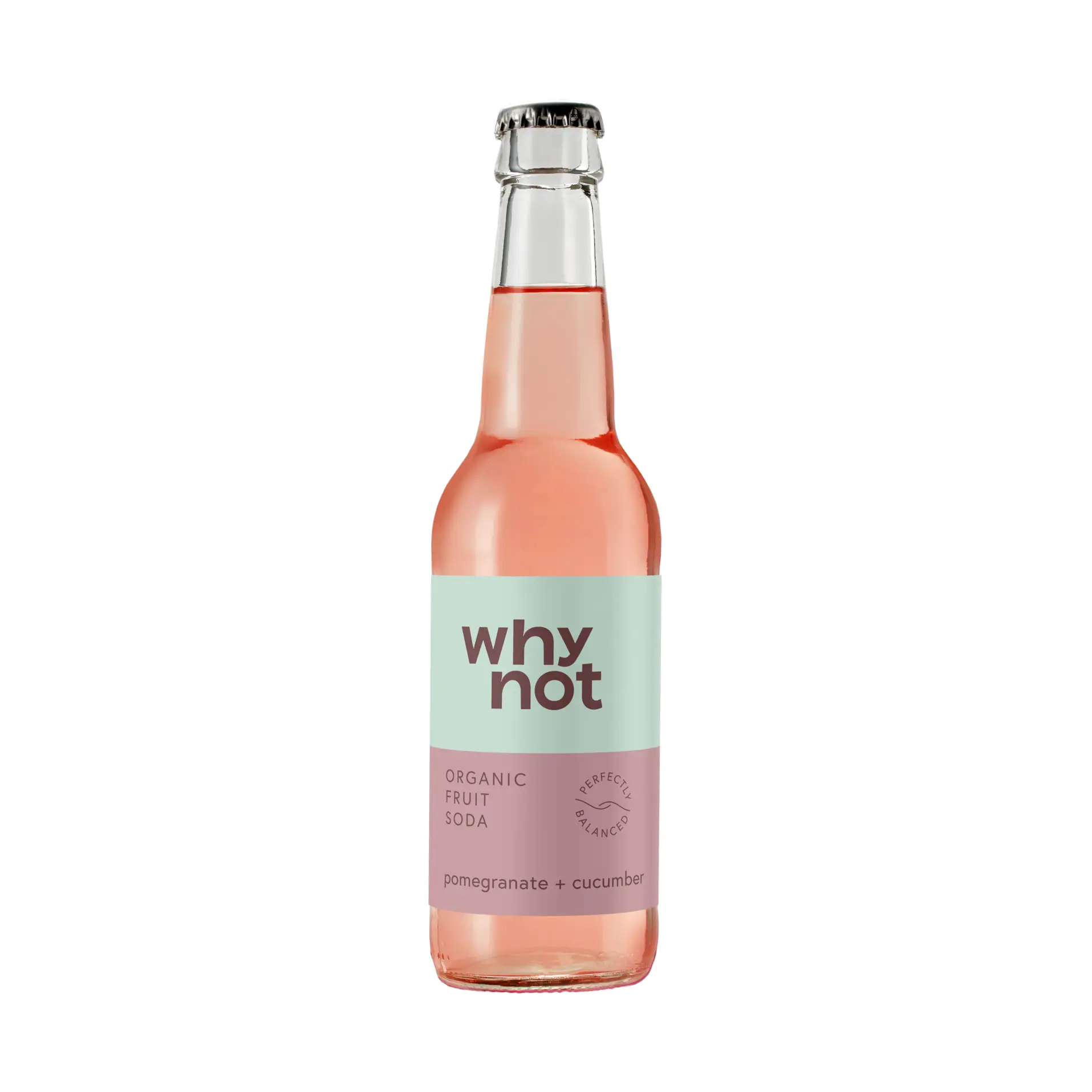 Why Not Soda, Granatäpple & Gurka, Ekologisk fruktsoda
