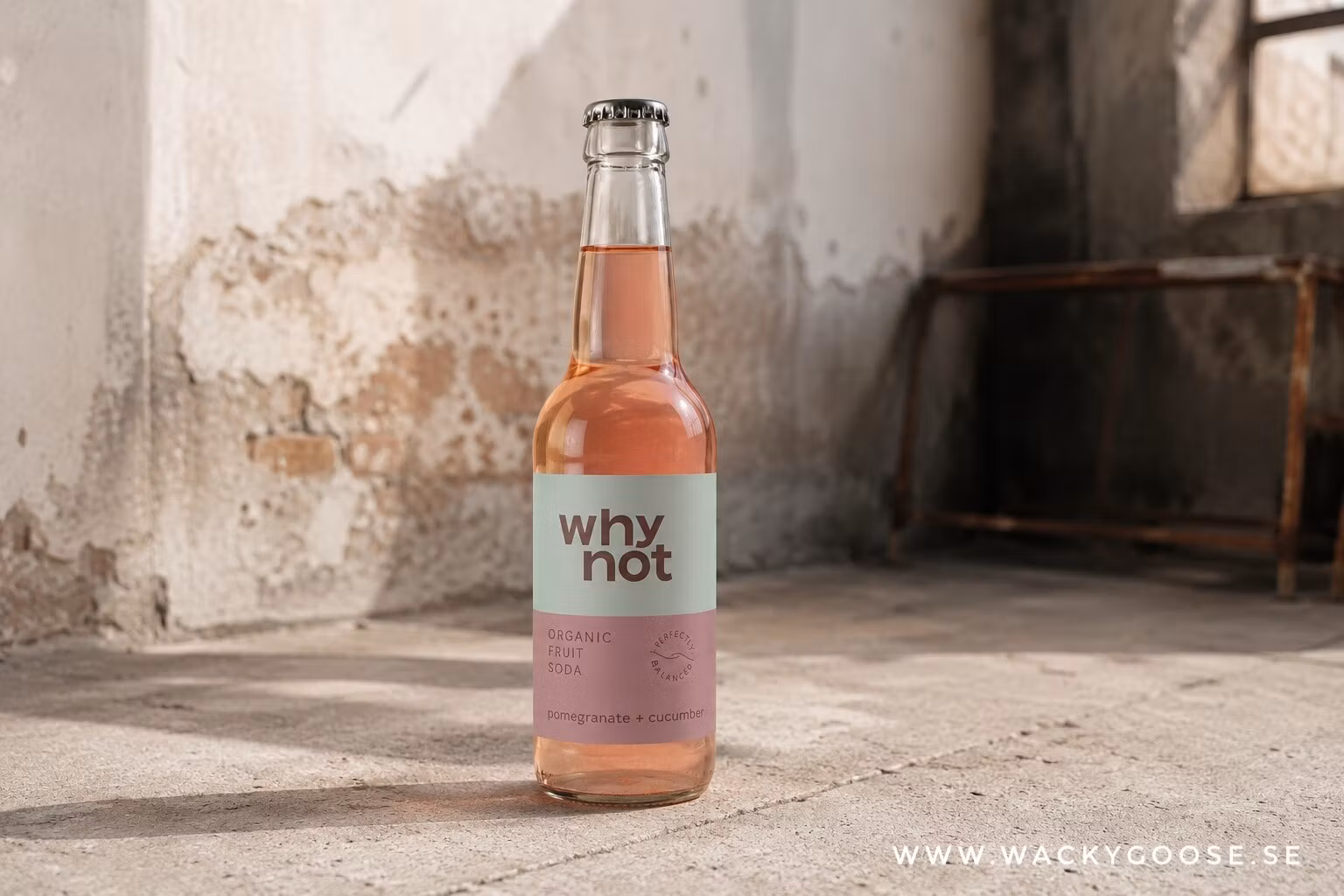 Why Not Soda, Granatäpple & Gurka, Ekologisk fruktsoda