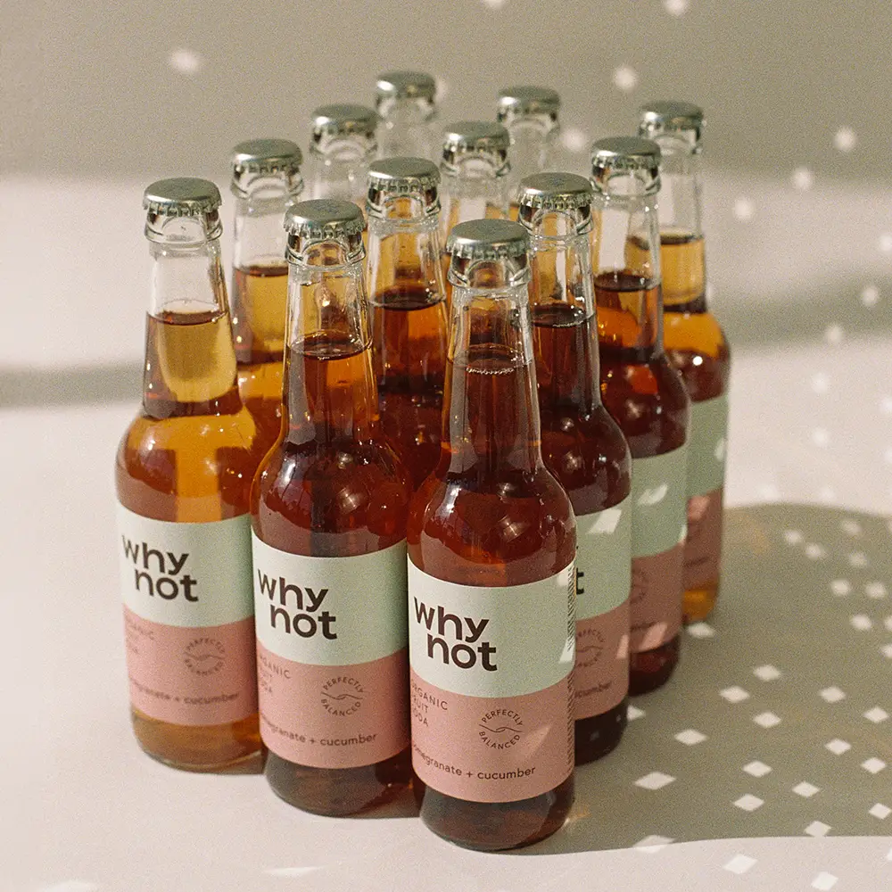 Why Not Soda, Granatäpple & Gurka, Ekologisk fruktsoda