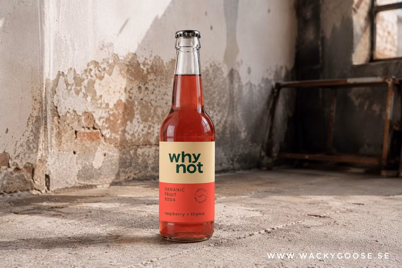 Why Not Soda, Hallon & Timjan, Ekologisk fruktsoda