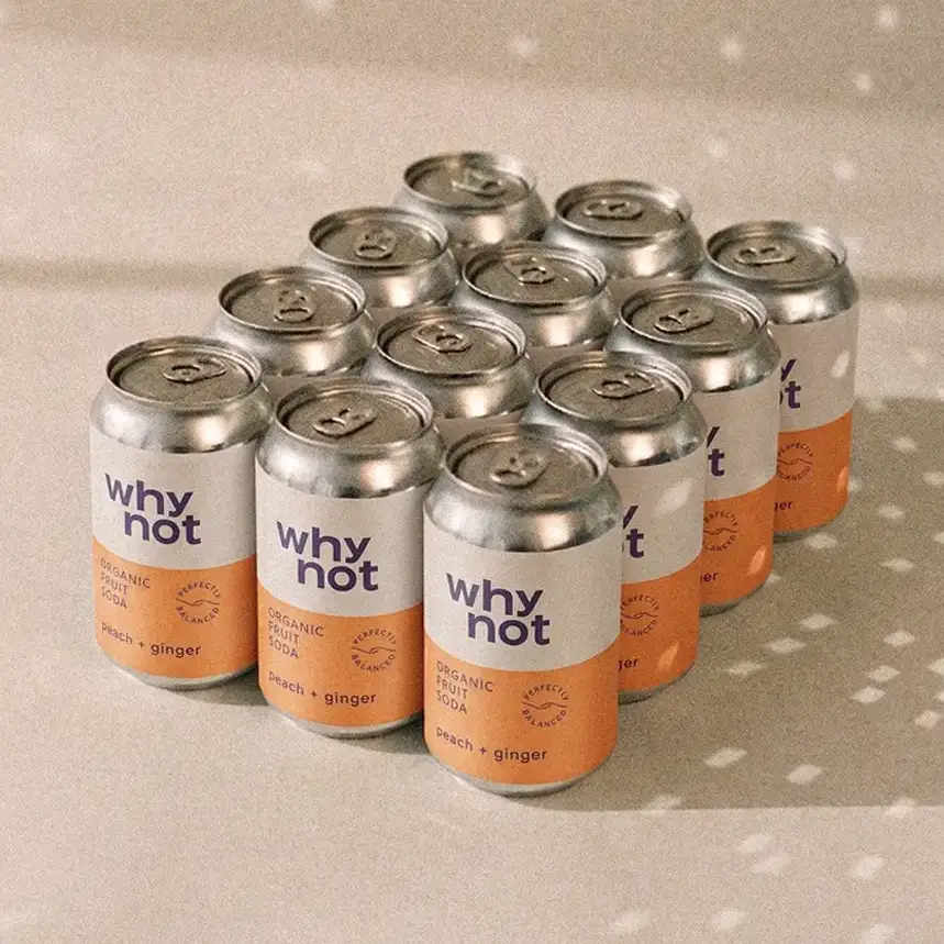 Why Not Soda, Persika & Ingefära, Ekologisk fruktsoda