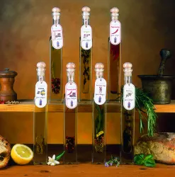 Smaksatt extra jungfruolivolja, Italien – Citron, 100ml, Infunderade synliga kryddor