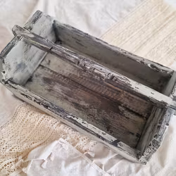 Rustik låda, verktygslåda, Grön