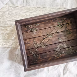 Bricka / Vägghylla med Blomster