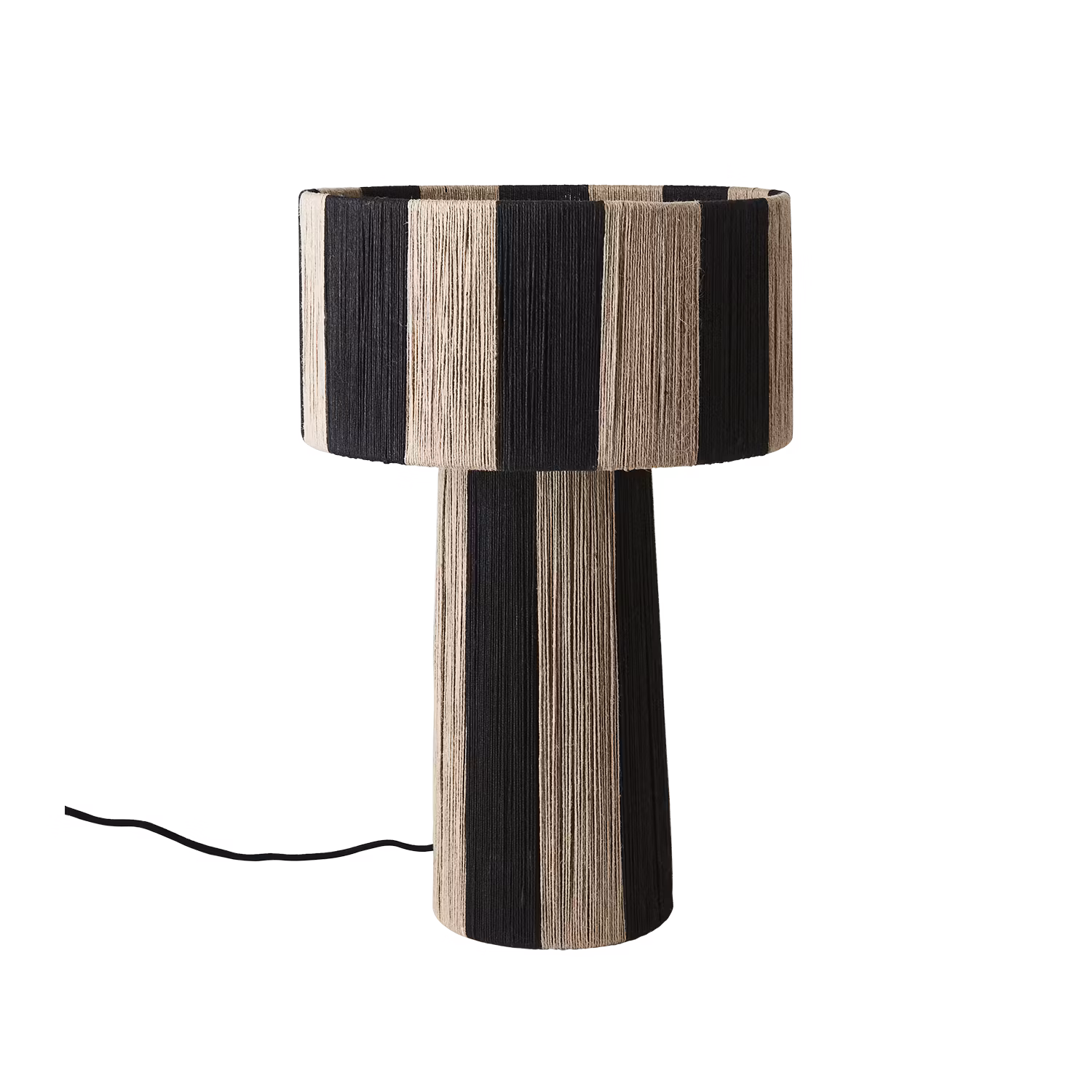 JULLAN Bordslampa M, Svart/natur