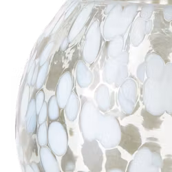 PARTY Värmeljushållare M, Vit/isblå