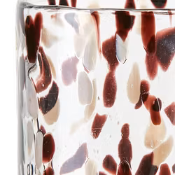 PARTY Värmeljushållare M, Brun/beige/svart