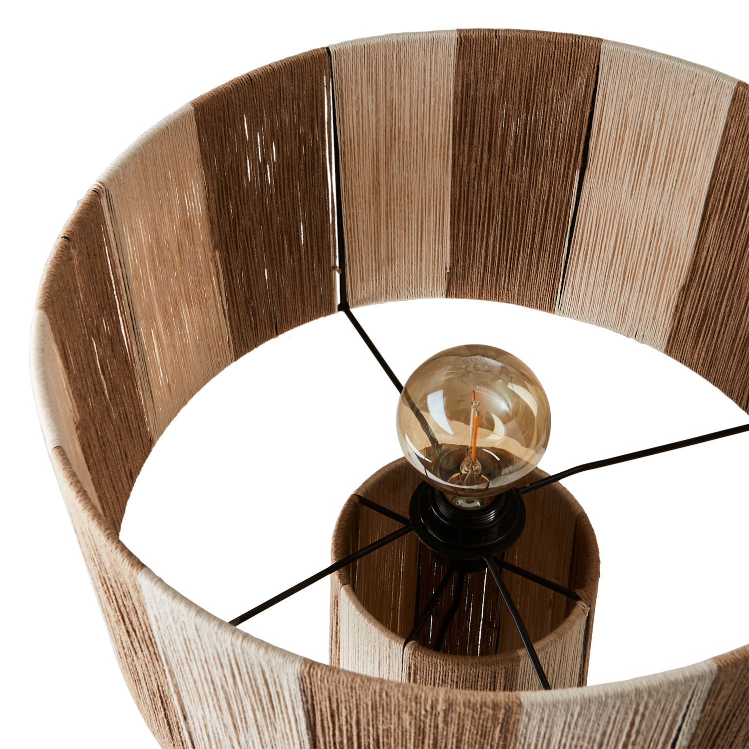 JULLAN Bordslampa L, Elfenben/natur