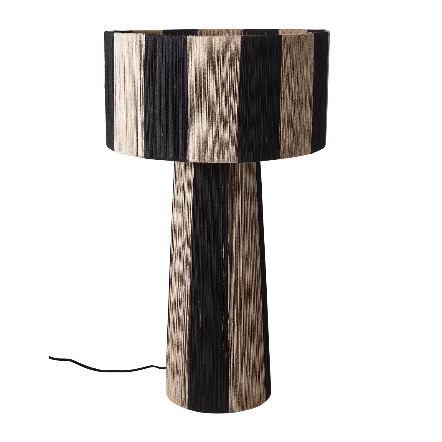 JULLAN Bordslampa L, Svart/natur