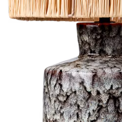 LAVA Bordslampa, Mörkbrun/flerfärgad