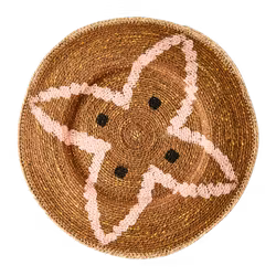 Fat/dekoration, Brun/senapsgul