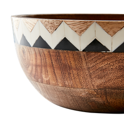 Skål i mangoträ, M, Brun