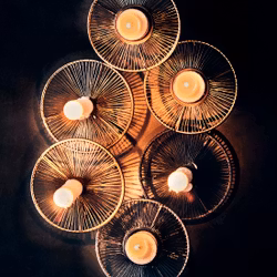 Värmeljushållare, Flera färger