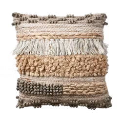 Kuddfodral, Beige/grå