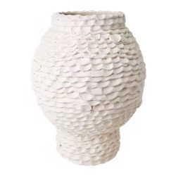 CREAM Kruka i betong L, 42cm, Elfenben