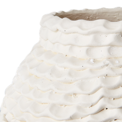 CREAM Kruka i betong L, 42cm, Elfenben