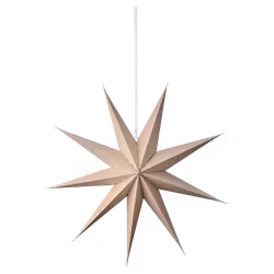 Stjärna Ø80, Brun/vit, Adventstjärna