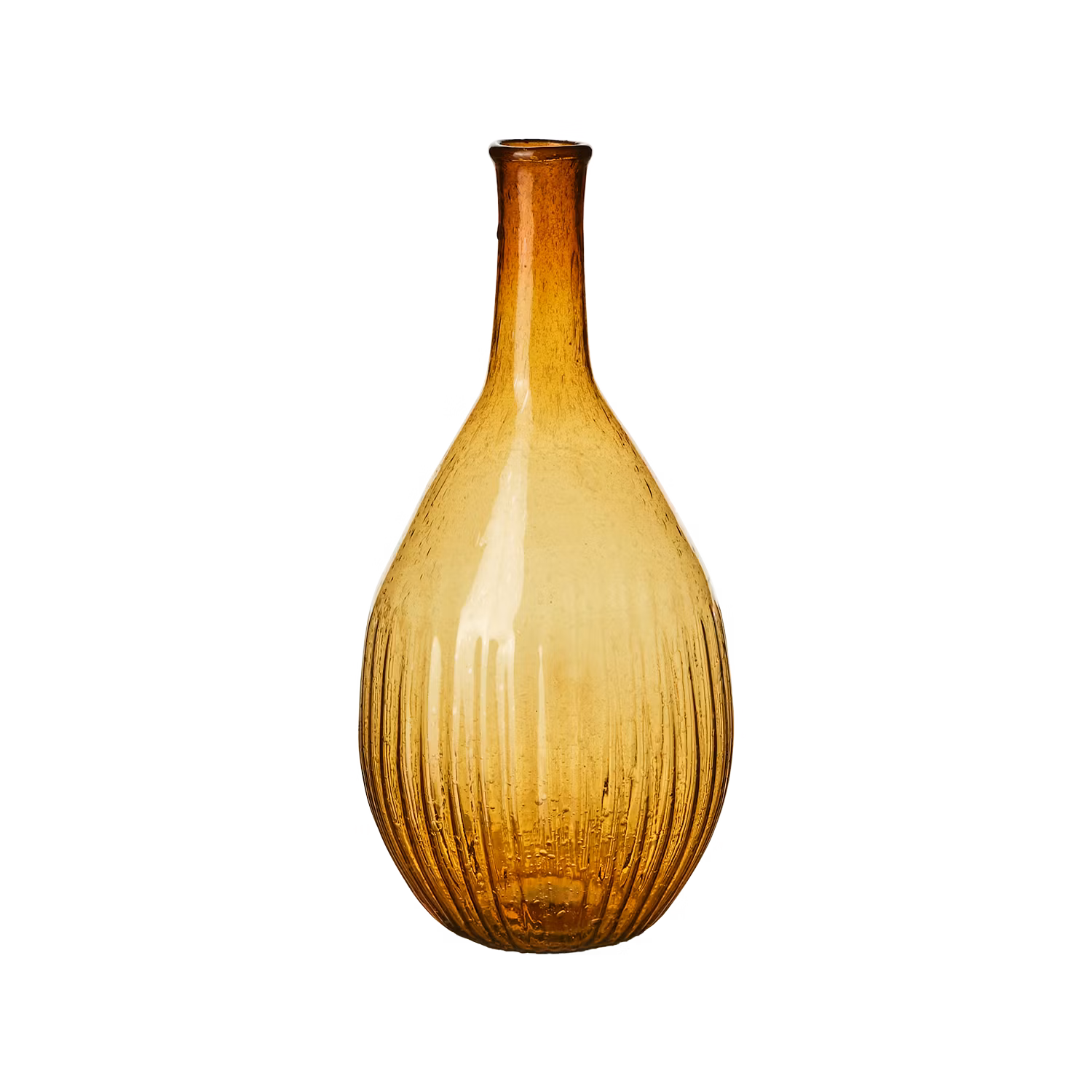 Munblåst Vas av Återbrukat glas, Bärnsten