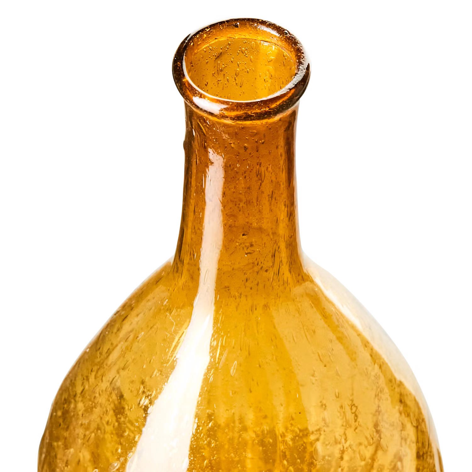 Munblåst Vas av Återbrukat glas, Bärnsten