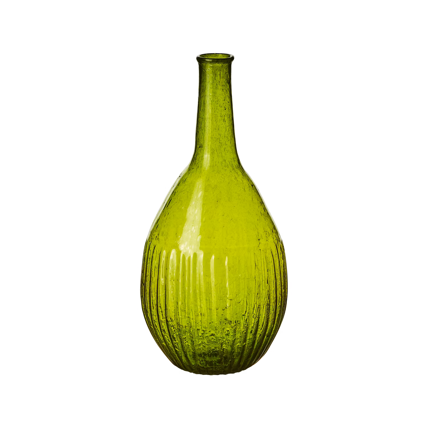 Munblåst Vas av Återbrukat glas, Grön