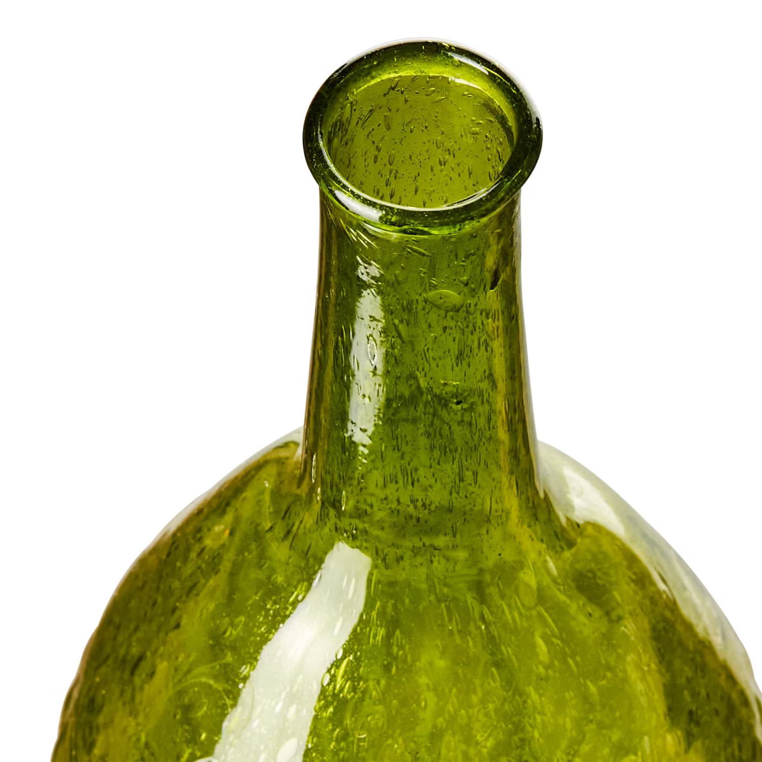 Munblåst Vas av Återbrukat glas, Grön