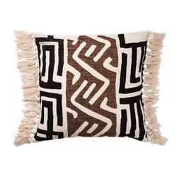 Kuddfodral, Natur/svart/brun