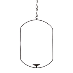 Hängande ljusstake i smidesjärn, 66cm, Svart