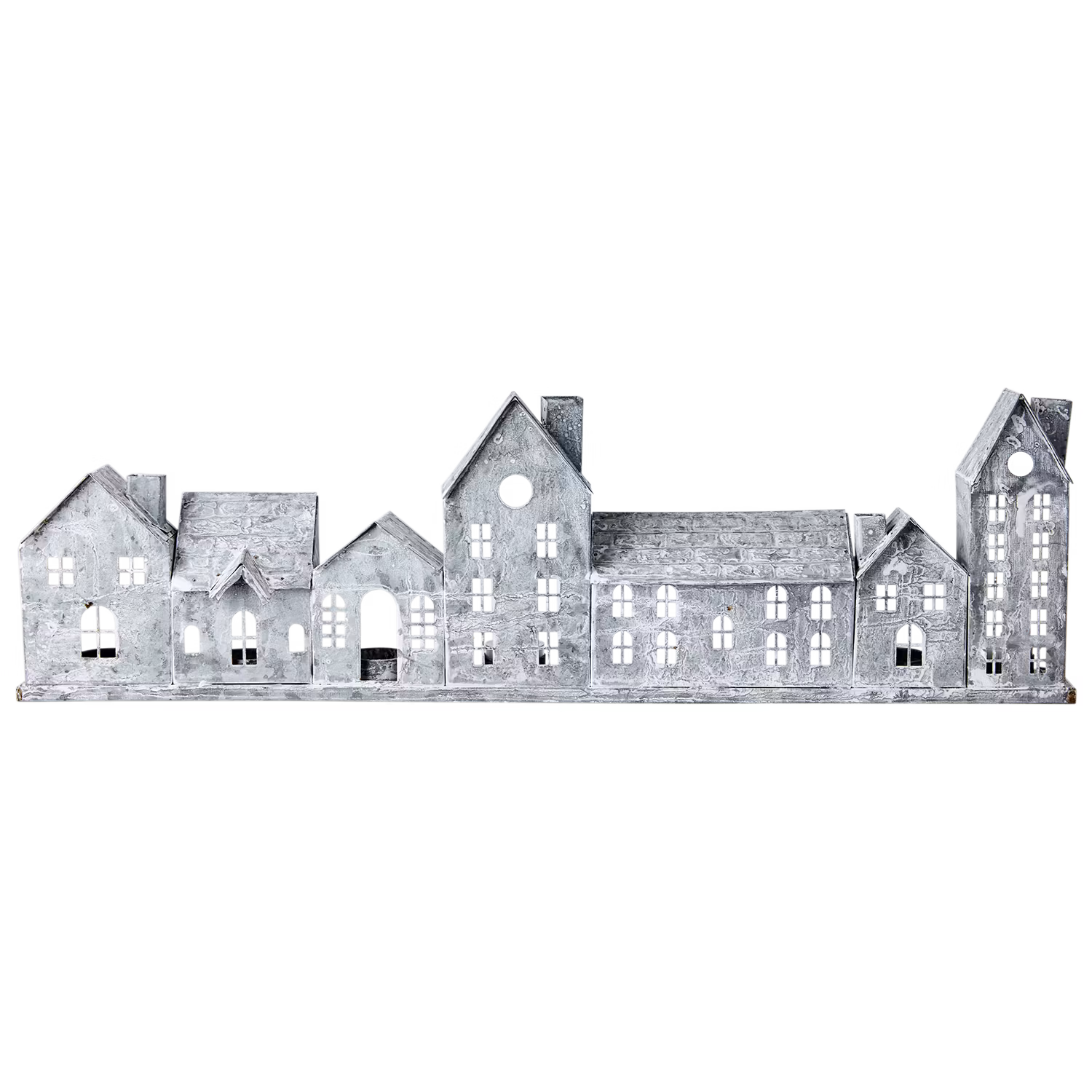 Ljuslykta hus i järn, 68cm
