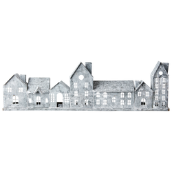 Ljuslykta hus i järn, 68cm