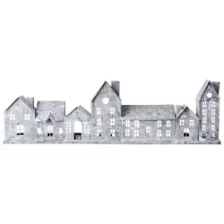 Ljuslykta hus i järn, 68cm
