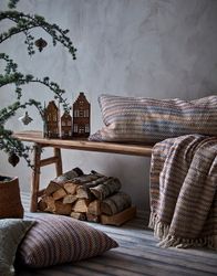 Ljuslykta hus, set om 3, Mässingsfärgad
